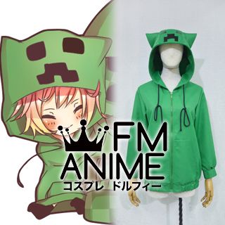 Minecraft Creeper People Human Version Personified Jacket Cosplay Costume