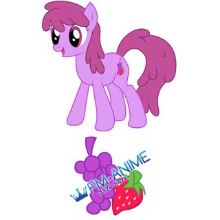 My Little Pony Berry Punch Cutie Mark Cosplay Tattoo Stickers
