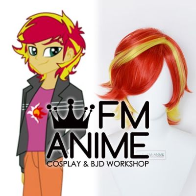 My Little Pony: Equestria Girls Sunset Shimmer Male Cosplay Wig