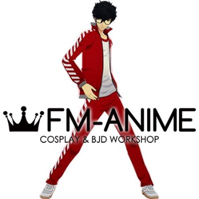 Shin Megami Tensei: Persona 5 Protagonist Akira Kurusu Ren Amamiya Shujin Academy Jersey Cosplay Costume