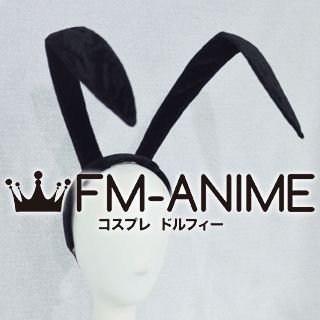 Inu x Boku SS Zange Natsume Rabbit Bunny Ears Headband Black Velvet Cosplay Accessories Prop
