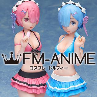 Re:ZERO -Starting Life in Another World- Ram Rem Swimsuit Cosplay Costume