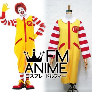 Ronald McDonald Cosplay Costume (Male XXL)