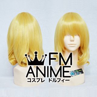 Short Curly Mixed Gold Cosplay Wig