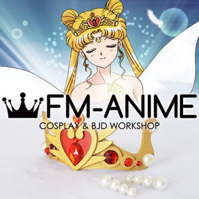 Sailor Moon Princess Serenity Anime Version Crown Hair Clips Headdress Cosplay Accessories