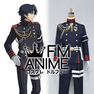 Seraph of the End Guren Ichinose Military Uniform Cosplay Costume (M)
