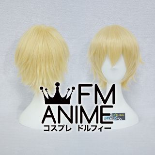 Short Spike Style Mixed Prince Gold Cosplay Wig