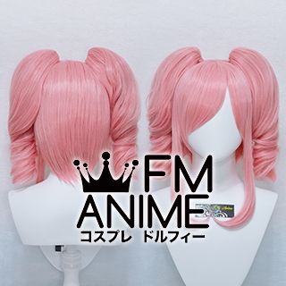 Short Length Clips on Wavy Mixed Pink Cosplay Wig