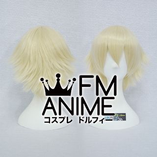 Short Layered Light Gold Cosplay Wig #D1206