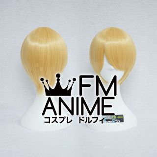 Short Straight Prince Gold Cosplay Wig
