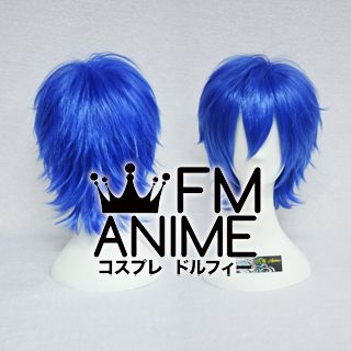 Short Spike Style Princess Blue Cosplay Wig
