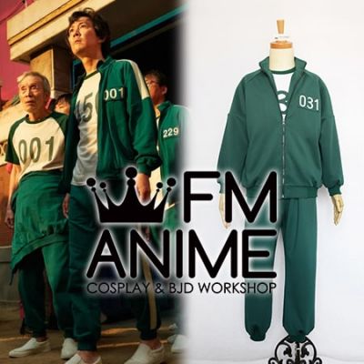 Squid Game Contestant Green Sportswear Cosplay Costume