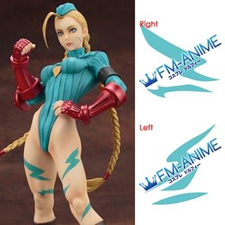 Street Fighter Cammy White Cosplay Tattoo Stickers