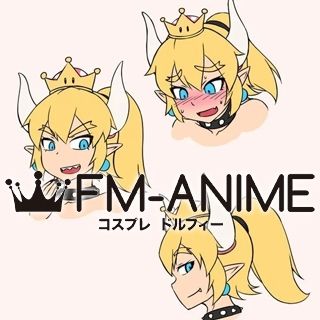 Super Mario Bowsette Koopa-hime Cosplay Wig