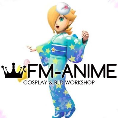 Super Mario Princess Rosalina Kimono Yukata Cosplay Costume