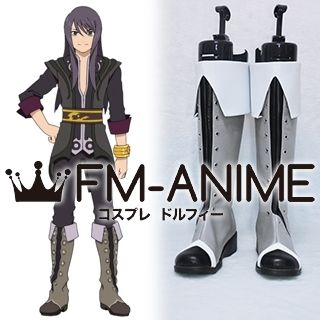 Tales of Vesperia Yuri Lowell Cosplay Shoes Boots (Gray)