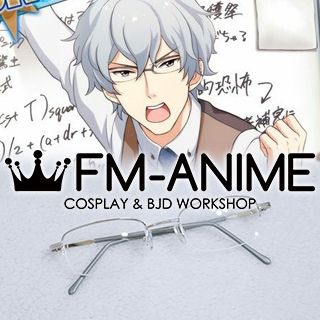 The Idolmaster: SideM / THE iDOLM@STER: SideM Michio Hazama Silver Glasses Cosplay Accessories