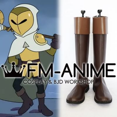 The Owl House Golden Guard Dark Brown Cosplay Shoes Boots