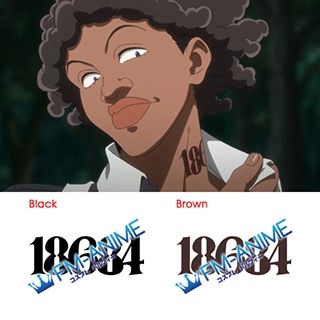 The Promised Neverland Krone 18684 Number Cosplay Tattoo Stickers