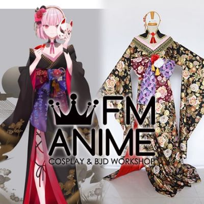 Virtual YouTuber Vtuber Hololive Mori Calliope New Year Kimono Cosplay Costume