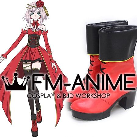 takt op.Destiny D2 Destiny Unmei Armored Mode Red Dress Cosplay Shoes Boots