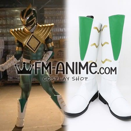 Super Power Beat Down Green Ranger Bat In The Sun Cosplay Shoes Boots ...