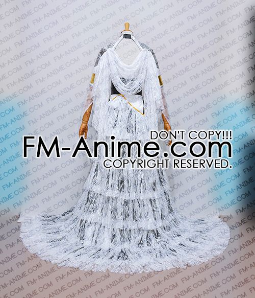 FM-Anime  Kingsglaive: Final Fantasy XV Lunafreya Nox Fleuret Long Dress  Cosplay Costume