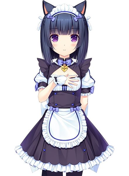 FM-Anime  Nekopara Shigure Blue Maid Dress Cosplay Costume