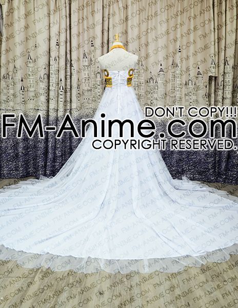 FM-Anime  Sailor Moon Princess Serenity Dress Cosplay Costume Set with  Accessories (Gold Version)