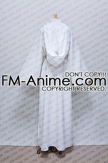 FM-Anime  Star Wars Princess Leia White Dress Cosplay Costume