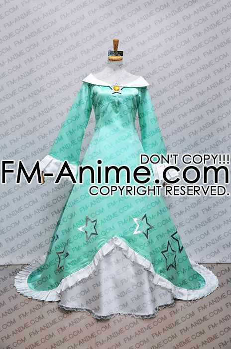 Su Ma-o Princess Rosalina Green Dress Cosplay Costume, Game Costume,  Halloween Costume, Party Dress Gown Dress Ball Dress Custom Costume   FM-Anime Cosplay Shop