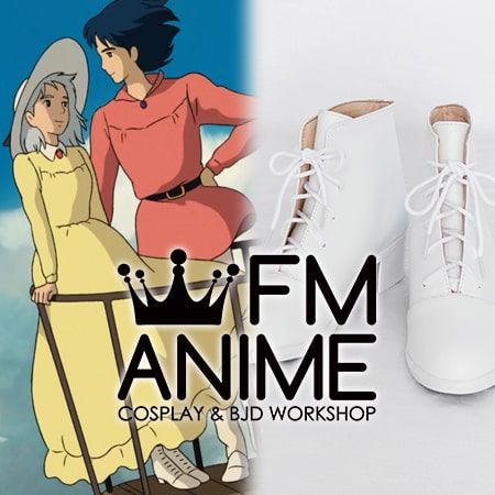 Howl's Moving Castle Ghibli Sophie Cosplay Shoes Boots, Anime