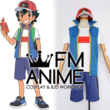 Pokemon Journeys Ash Ketchum Cosplay Costume, Anime Cosplay Costume –  FM-Anime Cosplay Shop