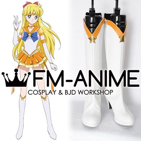 Sailor Moon Eternal Sailor Venus Minako Aino Cosplay Shoes Boots, Anime  Cosplay Shoes – FM-Anime Cosplay Shop