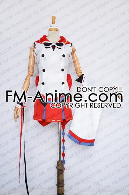 V Singer Meika Hime Mikoto Kimono Cosplay Costume Sexy Outfit Top