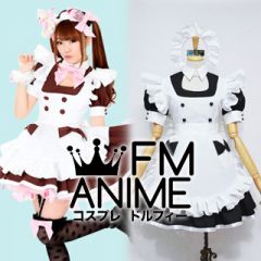 ＠Home Cafe Hitomi Maid Cosplay Costume (Black)