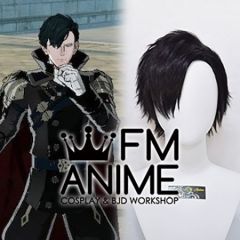 Fire Emblem: Three Houses Hubert After 5 Year Time Skip Black Cosplay Wig