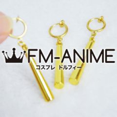 One Piece Roronoa Zoro / Hoozuki no Reitetsu Dakki Matel Earrings Cosplay Accessories Props