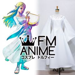 The Legend of Zelda: Skyward Sword Princess Zelda Goddess Hylia White Dress Cosplay Costume