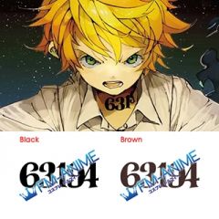 The Promised Neverland Emma 63194 Number Cosplay Tattoo Stickers