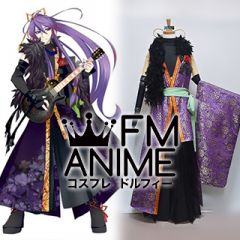 Vocaloid Gackpoid Fleeting Moon Flower Kimono Cosplay Costume (Version 2)