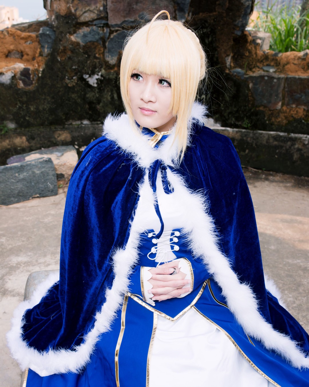 Fate stay night Saber Cosplay Costume Custom Any Size 