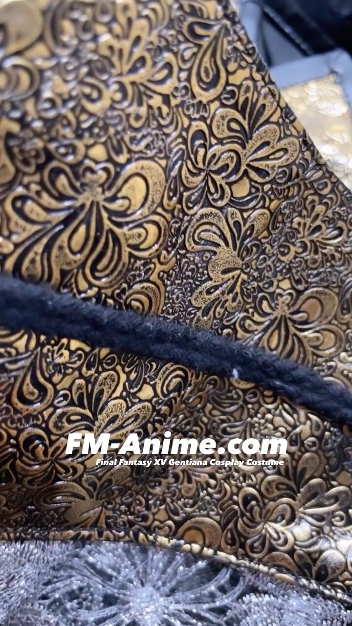 "<<Costume fabric>>\n\u2606Final Fantasy XV Gentiana Cosplay Costume\nSilver thread lace, black embroidery with retro PU leather fabric, costume now is available for order\u263a\ufe0f\nShop SKU\u201d6853\u201d at FM-Anime.com\n\n#ff #ffcosplay #ffxv #ffxvcosplay #gentiana #gentianacosplay #finalfantasy #finalfantasyxv #finalfantasycosplay #\u30d5\u30a1\u30a4\u30ca\u30eb\u30d5\u30a1\u30f3\u30bf\u30b8\u30fcxv #\u6700\u7d42\u5e7b\u60f3 #ff15 #ff15cosplay #finalfantasy15 #finalfantasy15cosplay #\u30b2\u30f3\u30c6\u30a3\u30a2\u30ca #video"